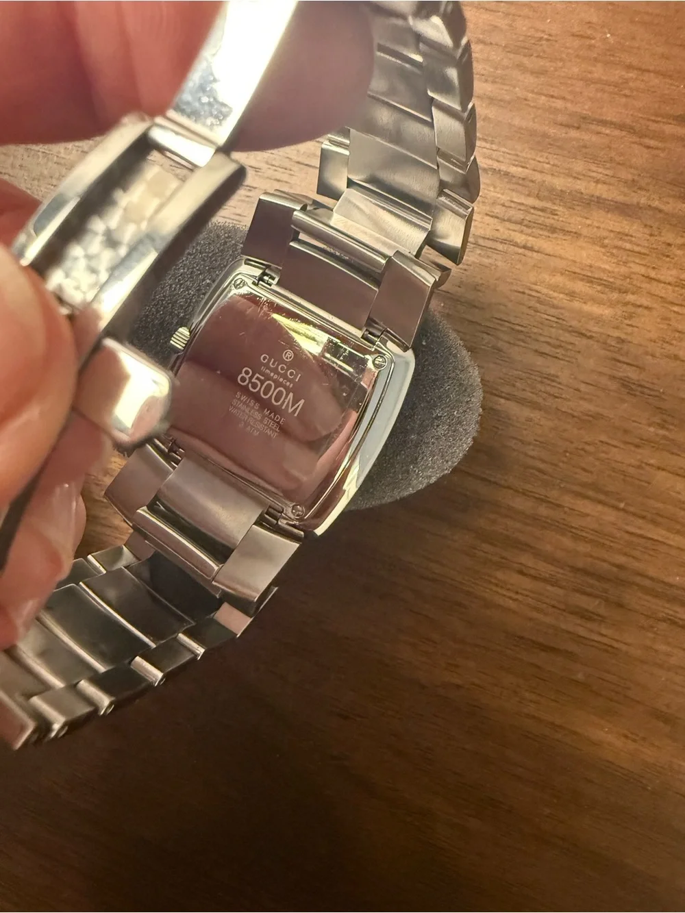 Gucci Men's Stainless Steel Watch with Black Dial